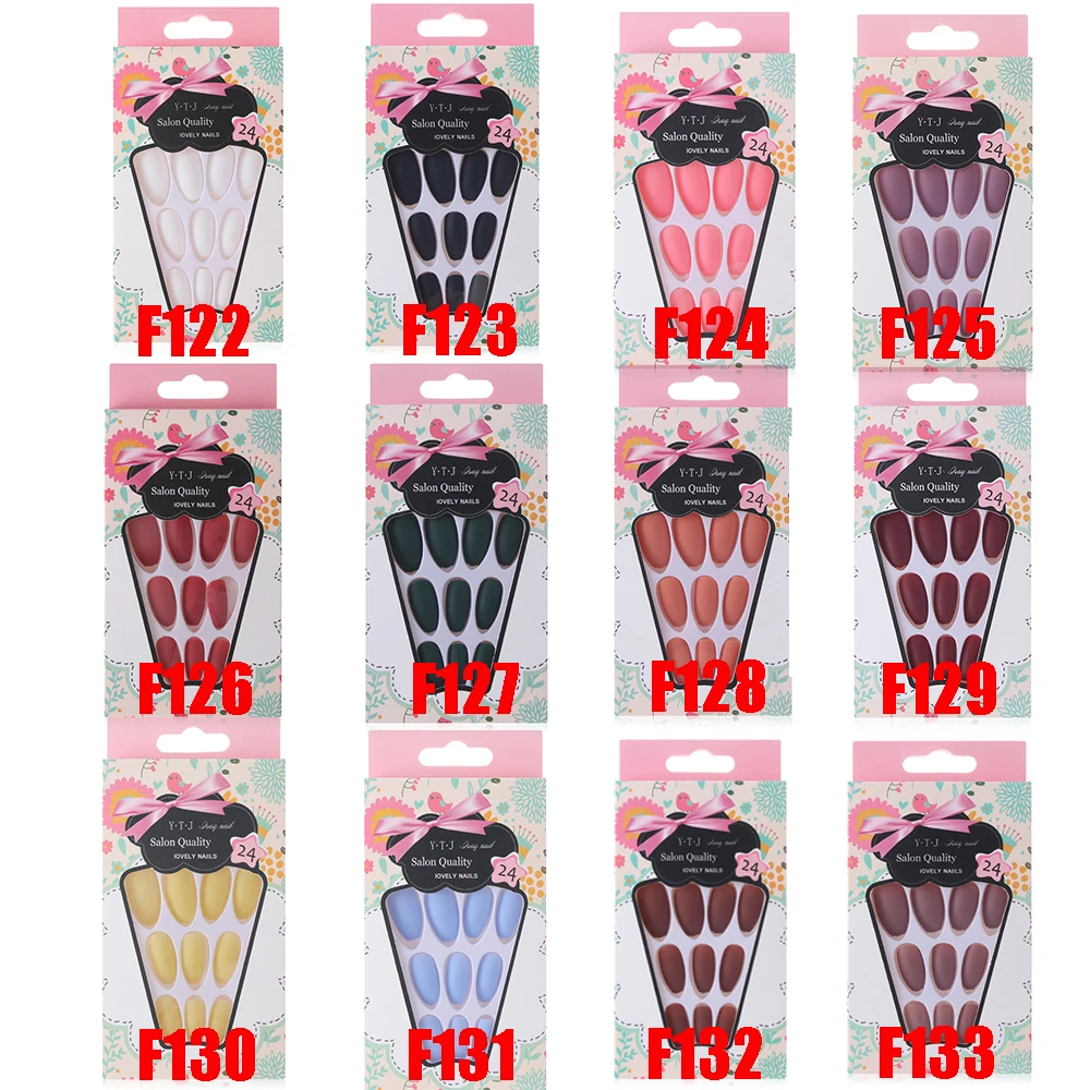 24 Stks/doos Vrouwen Manicure Tool Kunstmatige Nagel Tips Luipaard Ballerina Valse Nagels Draagbare Nep Nagels