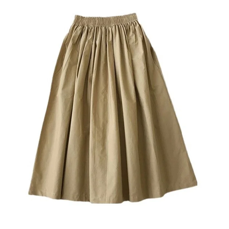 Veelzijdige slanke A-lijn rok Ele Veelzijdige A-lijn rok Faionable Ele A-lijn rok voor dames Polyester stof