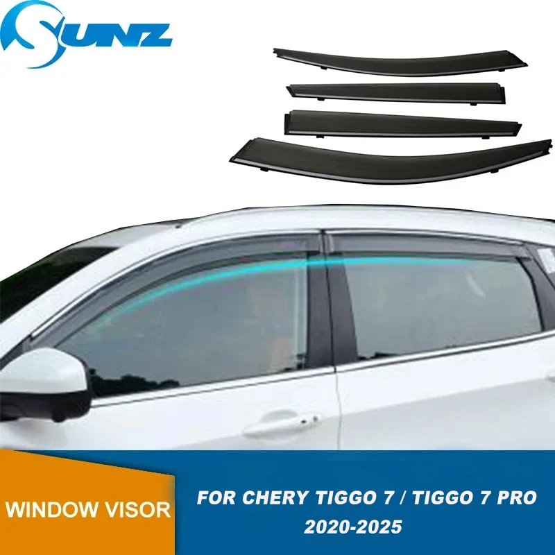 

Car Window Visor For Chery Tiggo 7/ Tiggo 7 Plus / Tiggo 7 Pro 2020 2021 2022 2023 2024 2025 Sun Rain Deflectors