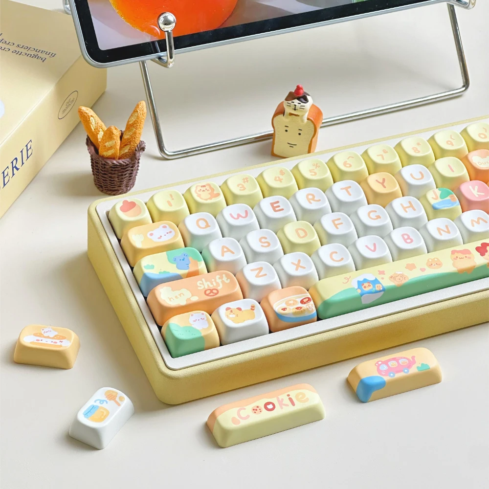 136 Schlüssel Cartoon Keycaps Tier kekse xoa pbt Sublimation niedlichen Cartoon pbt volle fünfseitige Sublimation Panda Elefant Keycap