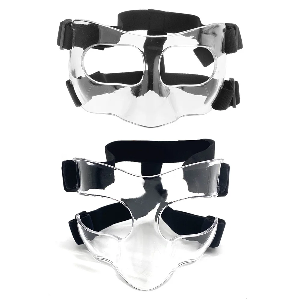 농구 페이스 마스크 하프 프레임 코 가드 페이스 실드 NBA 마스크 스포츠 보호 장비 성인 어린이 충돌 방지 코 보호