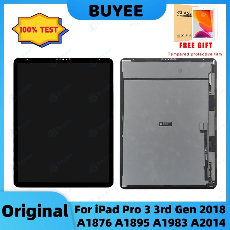 

12.9" Original New For iPad Pro 3 3rd Gen 2018 LCD Touch Screen Assembly A1876 A1895 A1983 A2014 LED Display Panel Digitizer