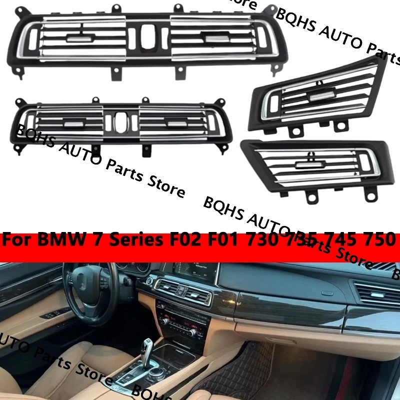 

Передняя левая центральная правая задняя решетка кондиционера с левым рулем и хромом для BMW 7 серии F02 F01 730 735 745 750