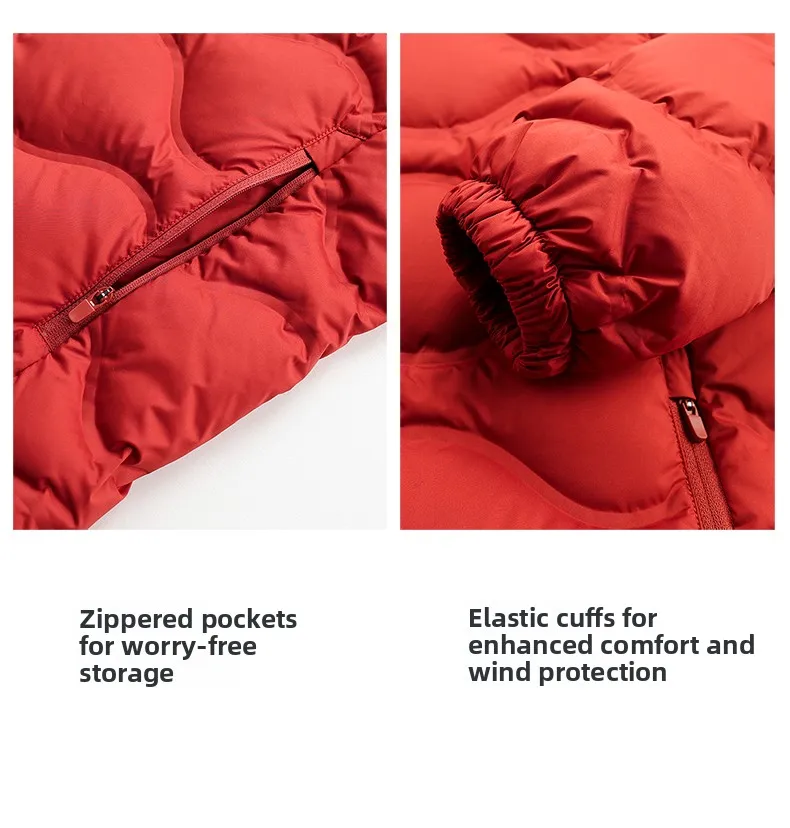 سترة COMXZ Fashion للرجال بغطاء للرأس للتخييم في الهواء الطلق سترة خفيفة الوزن بتصميم بلون سادة للمشي لمسافات طويلة معطف شتوي للحماية من البرد #6