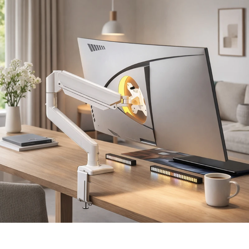 Monitor Mechanical Arm No-drill 3-Axis 17-35