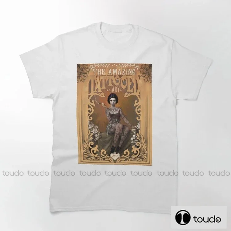 The Amazing Tattooed Lady 100% Cotton Double Sided Printed Biker T-Shirt Men'S Shirt Short Sleeve T-Shirt Unisex baseball tee