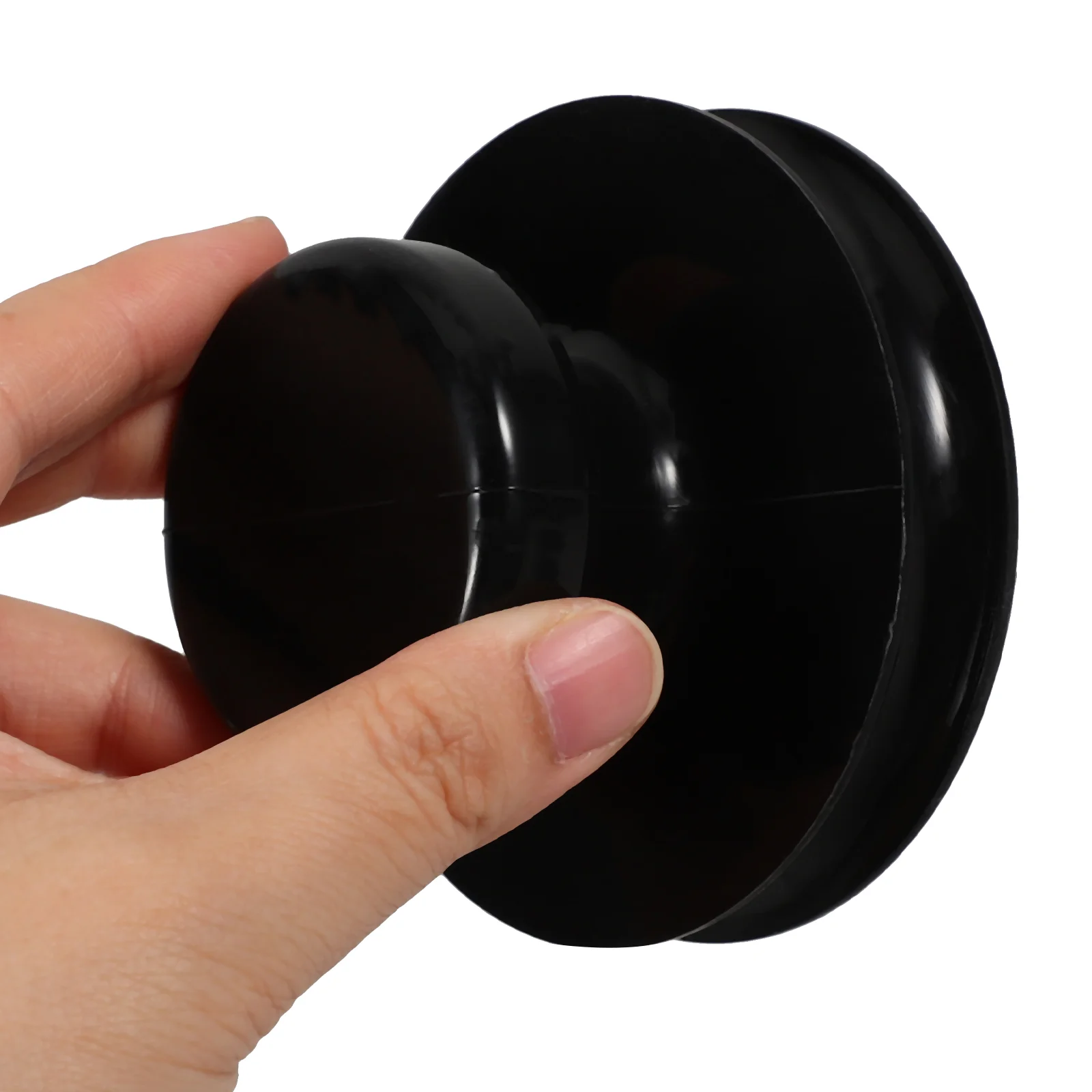 Chakra Bowls Suction Tray Singing Accessory Component Black Rubber Buddha Sound