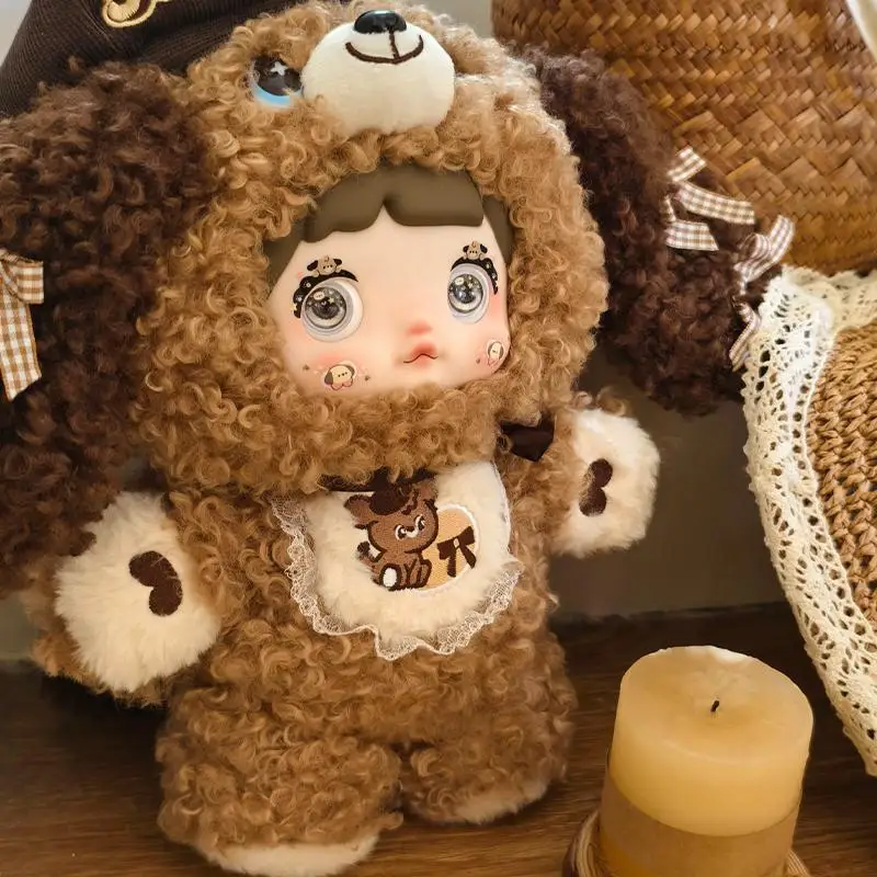 Oryginalna figurka akcji Nommi 400 Chocolate Dog Tide Play Vinyl Doll Room Decoration Collection Birthday Xmas Surprise Gift Toys