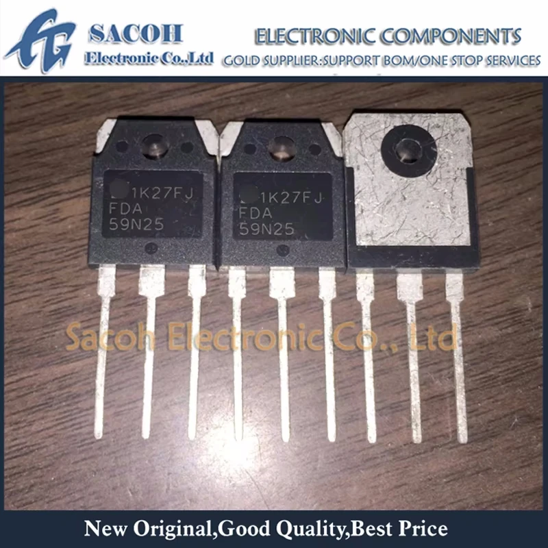 

New Original 10Pcs/Lot FDA59N25 59N25 TO-3P 59A 250V Powerful MOSFET Field Effect Transistor In Stock