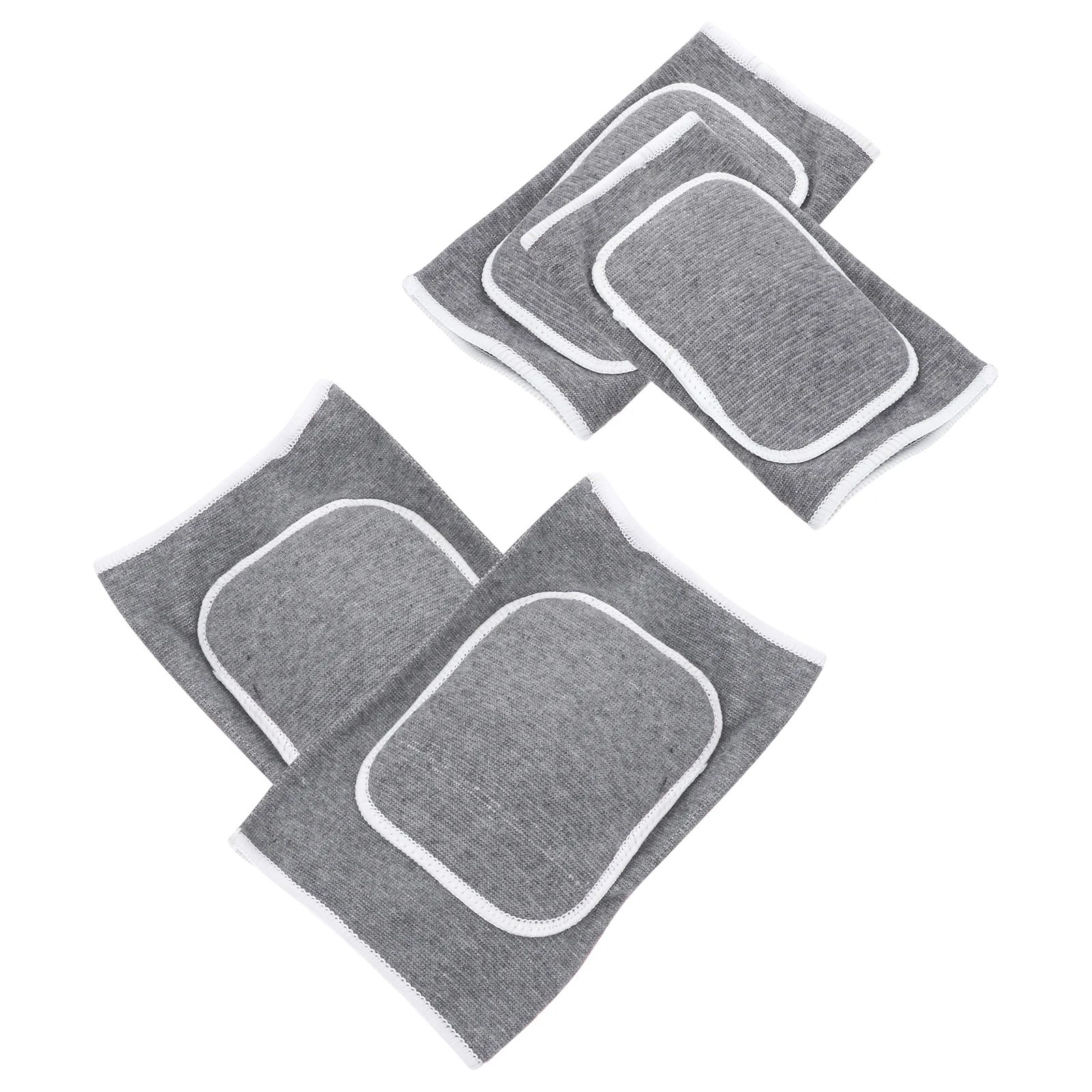 

1 set Gray Adult Size Thickened Knee Pads Elbow Guards Sports Kneecaps Protective Gear for Skating Cycling Volleyball Training