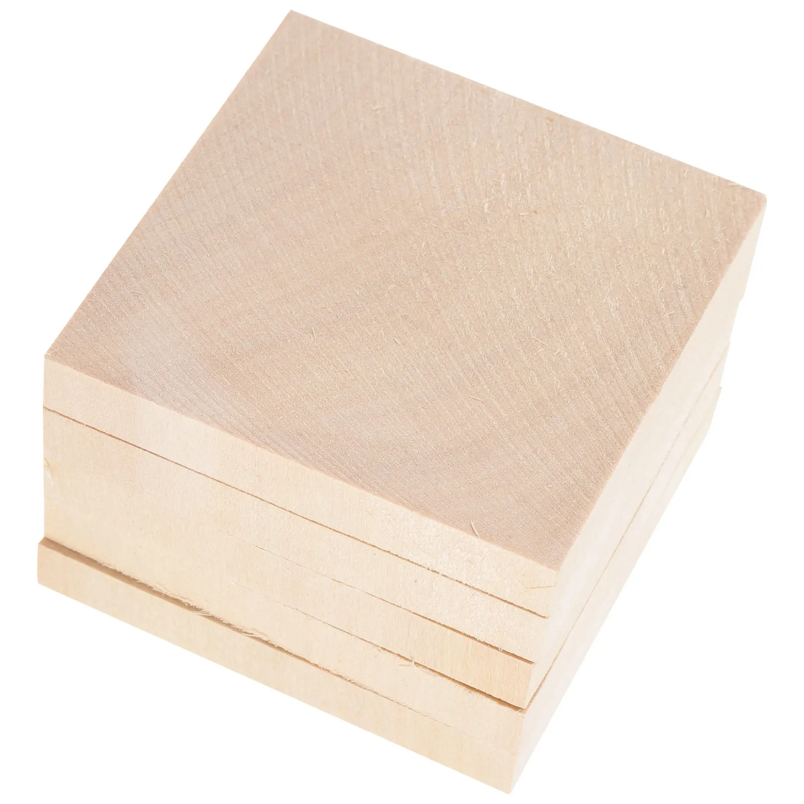 

5Pcs Wooden Coasters Set Real Wood Cup Mat Square Drink Coasters for Table Protection Home Kitchen Decor Rustic Coaster