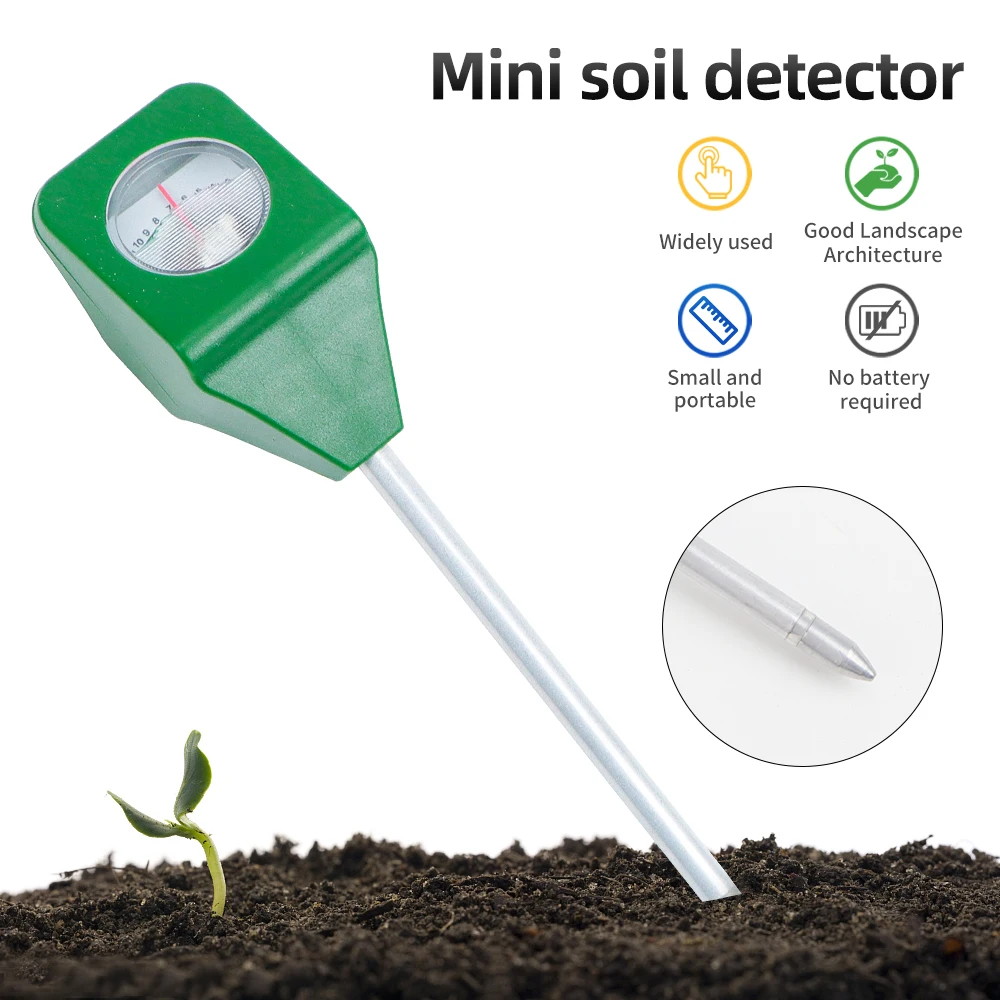 Single Needle Soil PH Meter Plants Flowers Acidity Test Soil Detector Analysis Instruments Mini Soil PH Tester For Garden