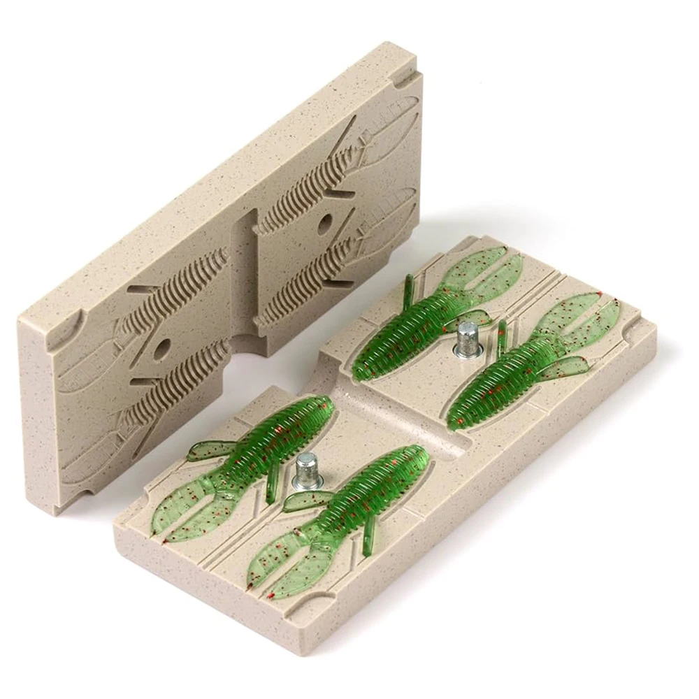 Custom Fishing Lure Mold Soft Plastic Molding Services Lure Mold Die Casting Models CNC Machining (Suitable for PP Components)