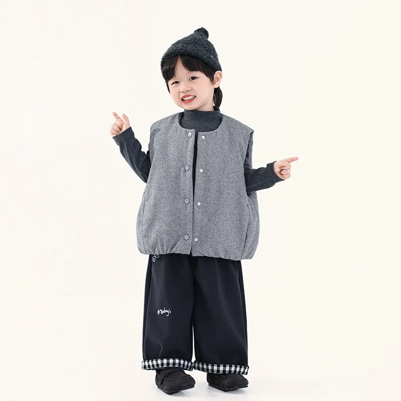 ملابس أطفال، سترة للأولاد، ملابس خارجية، طراز شتوي جديد للأطفال، سترة قطنية سميكة، سترة دافئة للأطفال على الطراز الكوري