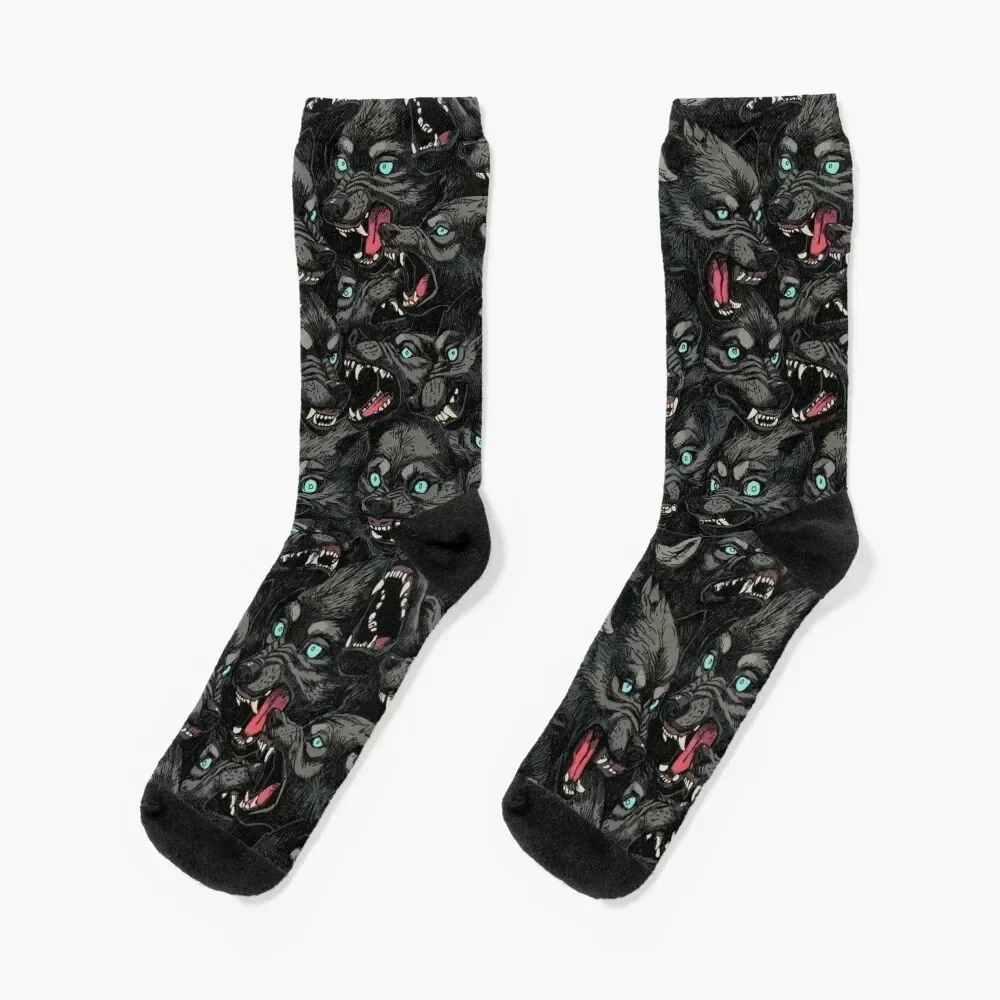 

Wolf Pack Pattern Socks cool summer new year Christmas Boy Socks Women's Toe sports colored hiphop Crossfit Socks Female Men's