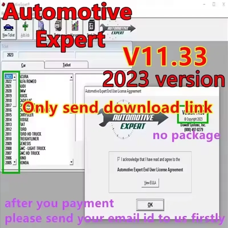 Diagnostic Management Software for Automotive Expert, V11.33 and V9.61, TIME Unfashion Patch Crack, Installation Video Included