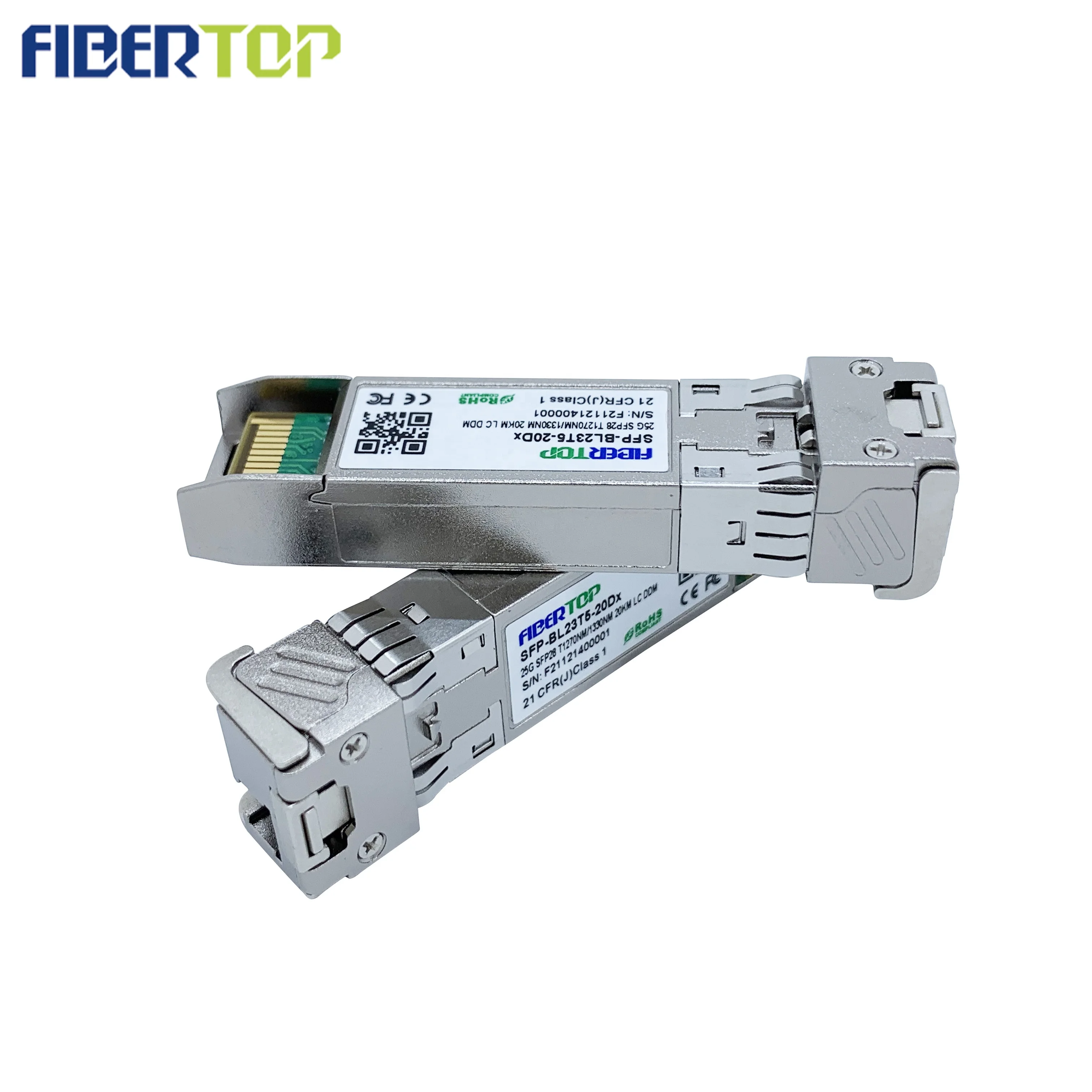 FIBERTOP sfp28 module lc custom fiber optic assemblies bidi transceiver best used in 5g network