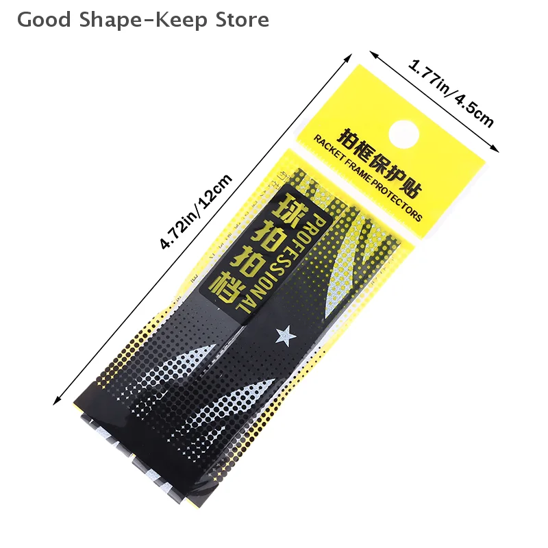 10 قطعة مضرب كرة الريشة مكافحة الطلاء قبالة ارتداء مقاومة الرياضة رئيس حافة حامي الشريط ذاتية اللصق شفافة عقال ملصق