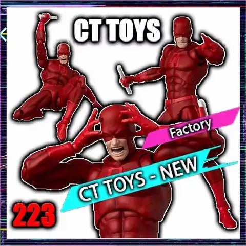 Nuevos juguetes Ct calientes Daredevil Mafex 223 figura SHF versión cómica figura de acción de Anime estatua modelo regalos personalizados juguetes para niños