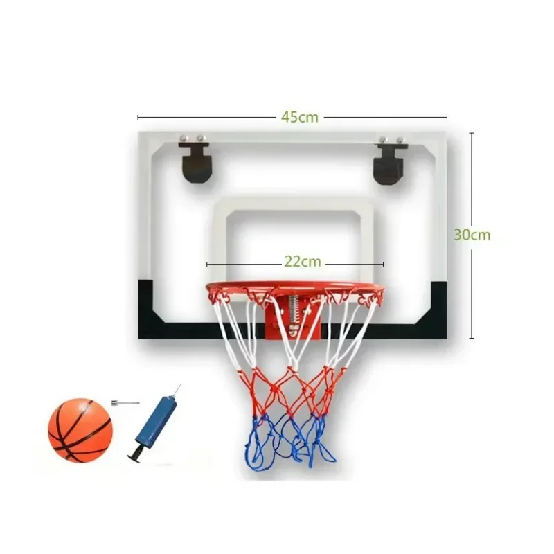 

Children's basketball hoop Transparent wall-mounted basketball board Easy to hang Indoor basketball hoop Outdoor small basket