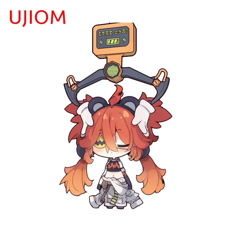 UJIOM Kawaii Koleda Belobog Gaming Wall Sticker Zenless Zone Zero Light Switch Scratch-Resistant Vinyl Decal Cartoon Home Decor