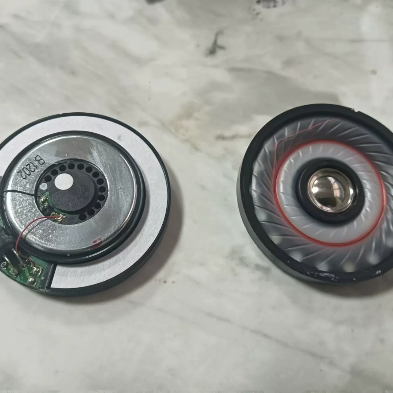 Headphone Unit. Diameter 60mm, Double Moving Coil Coaxial, 32 Ohms