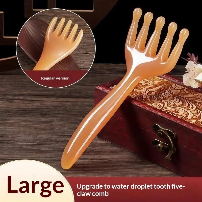 5 Claw Resin Meridian Massage Brush Gua Sha Acupoint Unblocking Facial Tools Hair Scalp Massager Stress Relief Tools