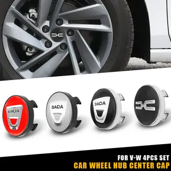 4ks 60mm logo Dacia auto kryty náboje kola samolepky pro Renault Austral Kadjar Megane Captur Arkana kryty ráfků autodoplňky 12 nejlepší prodej Krytka středu kola pro Renault - №1