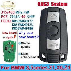 SUPERKE YKR55WK49127 KR55WK49123 KR55WK49186 PCF7945 Chip 315/868MHz Remote Smart Car Key For BMW 1/3/5/7 Series 2006-2012 CAS3