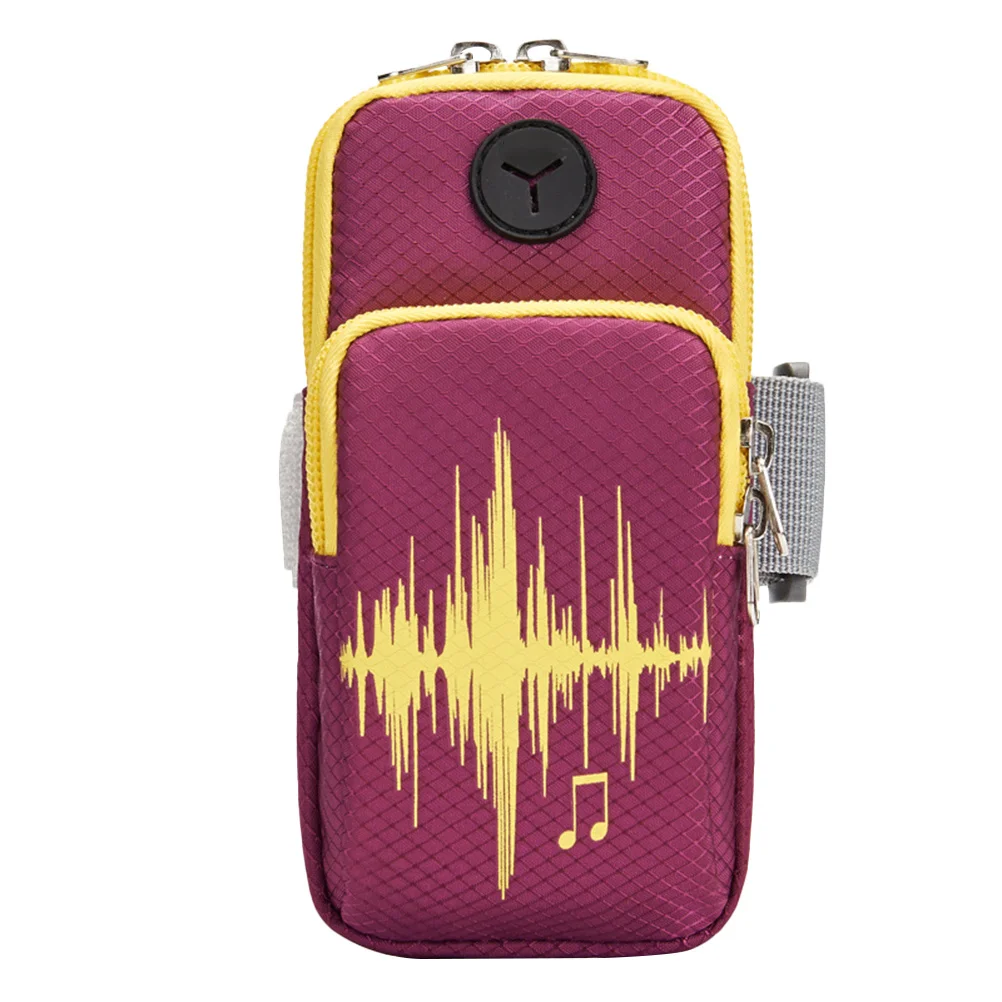 

Purple Long Style Sports Phone Arm Bag Premium Oxford Cloth Water-Resistant Lightweight Portable Armband for Running Workout