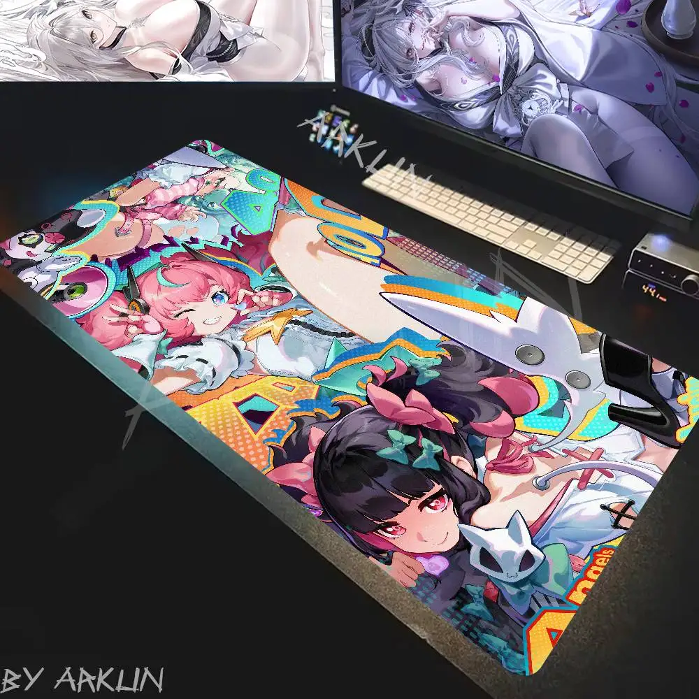 

Fashion ZZZ Gaming Kawaii Hit Cute Girl Aria Mouse Pad Gamer Computer Table Mat pad Company Gaming Laptop Desk Accessory Pc