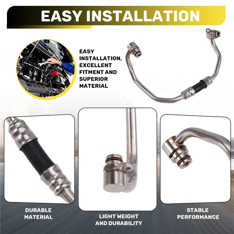 11537563706 Turbocharger Coolant Water Pipe For BMW X6 E71 Xdrive35i N54