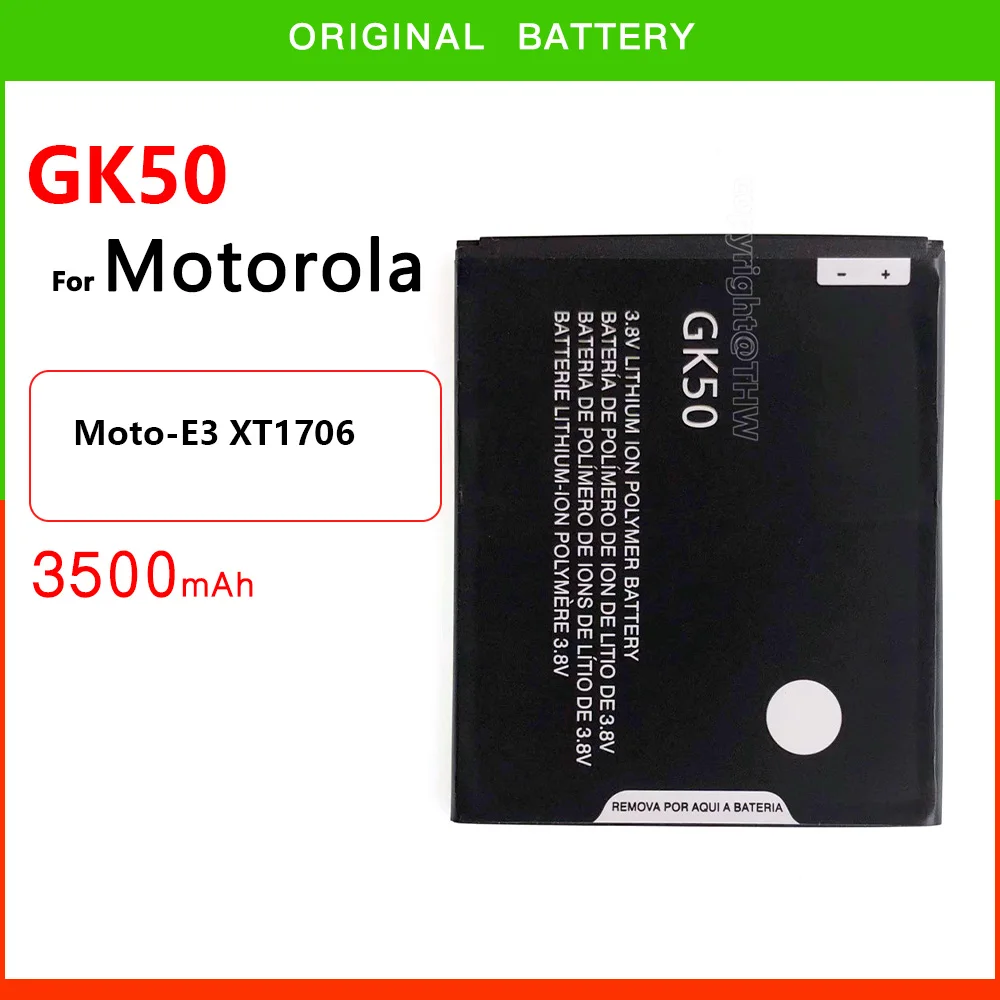 New Original Genuine 3000mAh GK50 Battery For Motorola Moto-E3 XT1706 GK50 E3 Power XT1706 Mobile Phone With Tracking Number