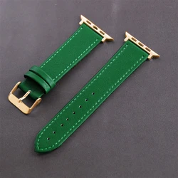 *new style*Soft Genuine Leather strap Loop Strap For Apple Watch 8 7 6 4 3 2 1 Thin  5 38mm 40 41mm 42mm 44mm 45mm