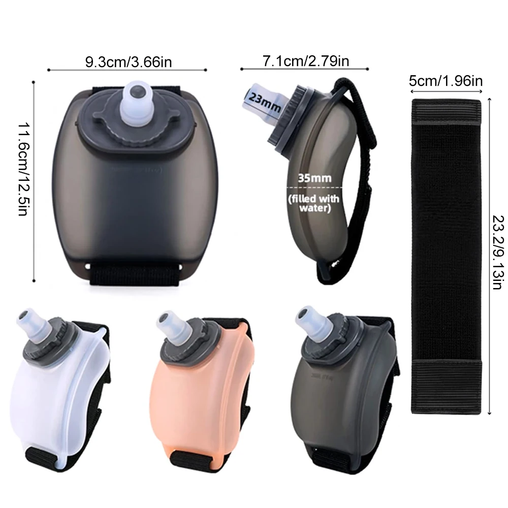 200ml Hands-Free Silicone Sport Water Bottle Wrist-Held Wearable for Running Cycling Climbing - Outdoor Activities - view 4