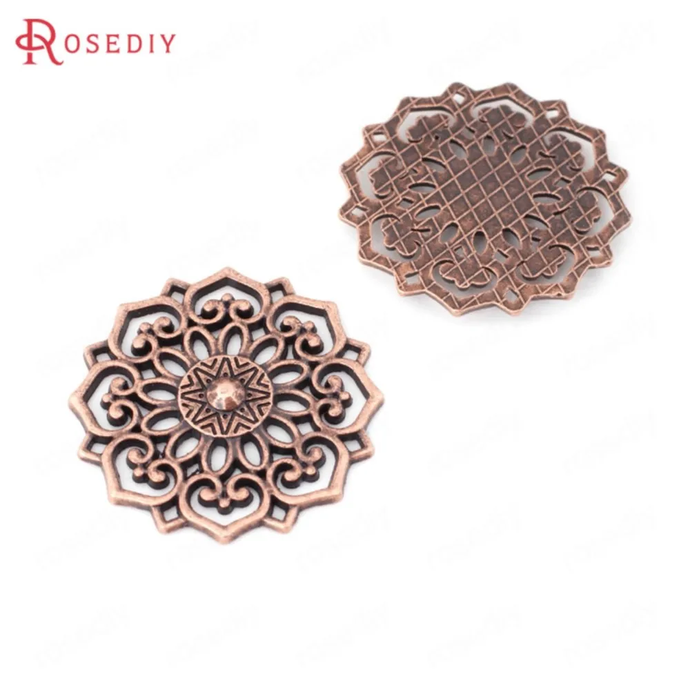 (T12956) Wholesale 20 pieces Antique Silver color / Antique Bronze / Antique Copper 20mm / 31mm Zinc Alloy Flower Connectors