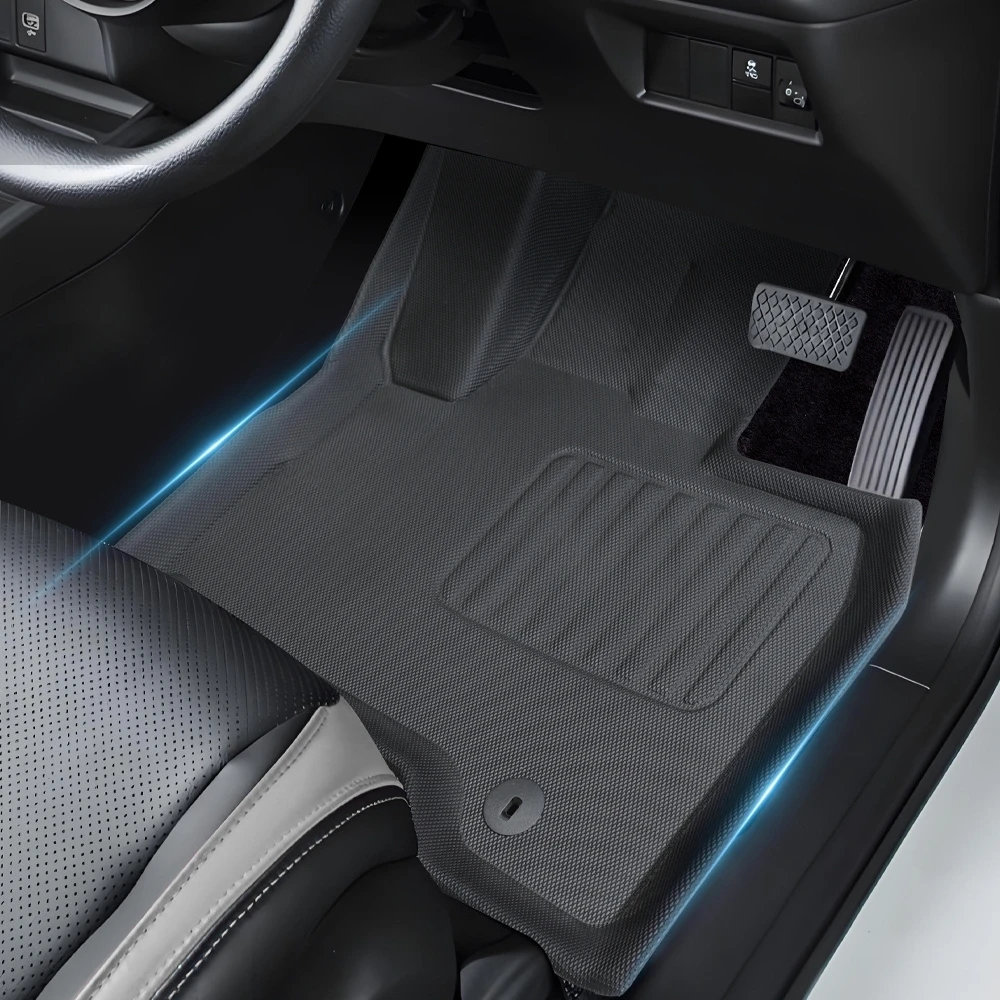 Für Kia EV5 RHD 2024 2025 Fußmatten Kofferraummatte Allwetter-Vorder- und Hinterraummatte Wasserdicht Rutschfest Bodenteppiche – Detail 3
