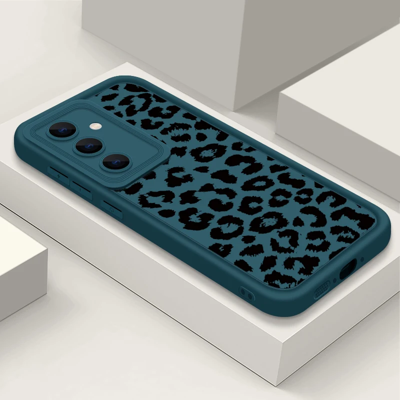 Leopardenmuster Silikonhülle für Samsung Galaxy S26 S25 S23 Ultra S24 FE A57 A56 A55 A16 A17 A18 A37 A15 5G Weiche TPU Handyhülle – Detail 7