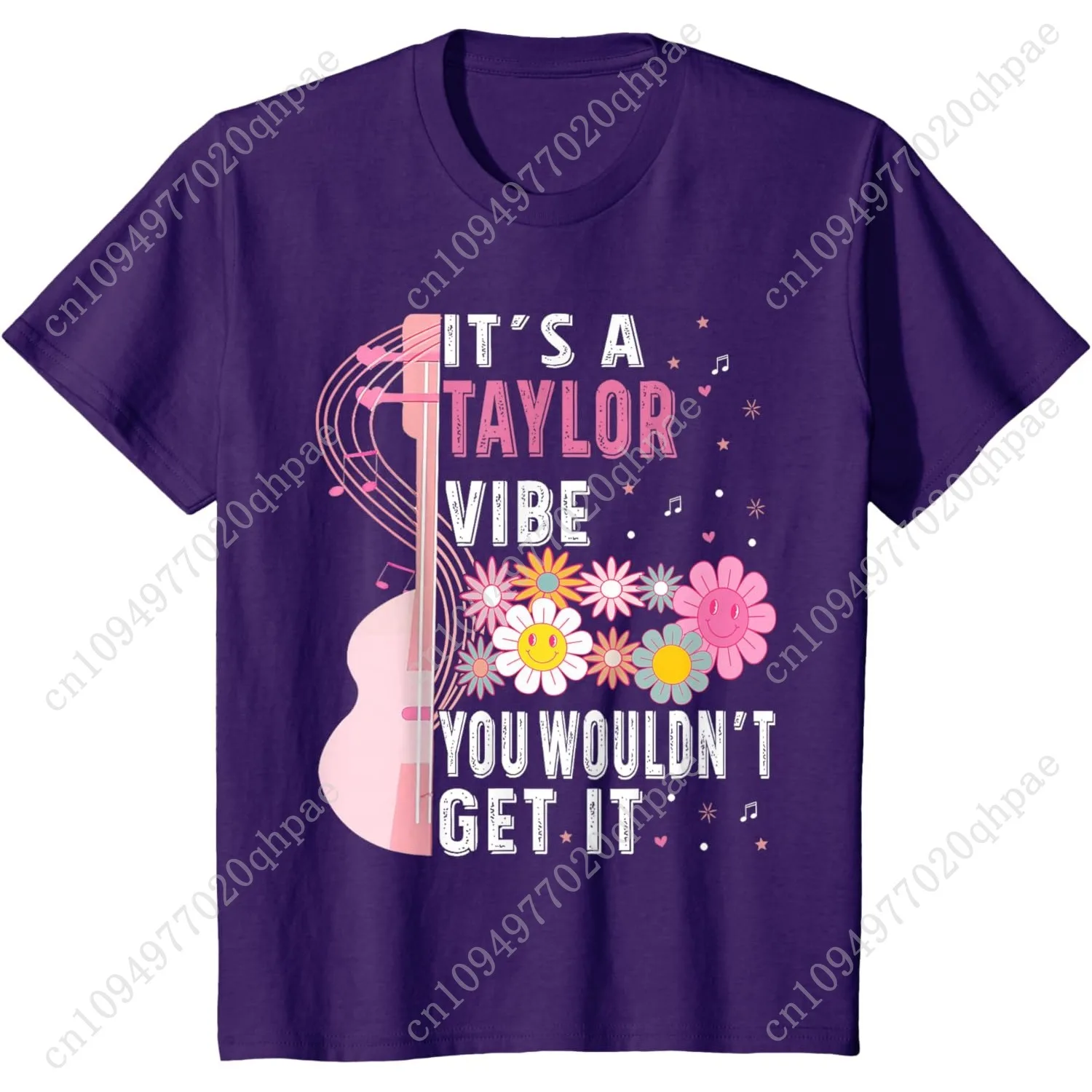 เสื้อยืดลาย It's A Taylor Vibe You Wouldn't Get It Groovy สำหรับผู้หญิง ผู้ชาย และเด็ก