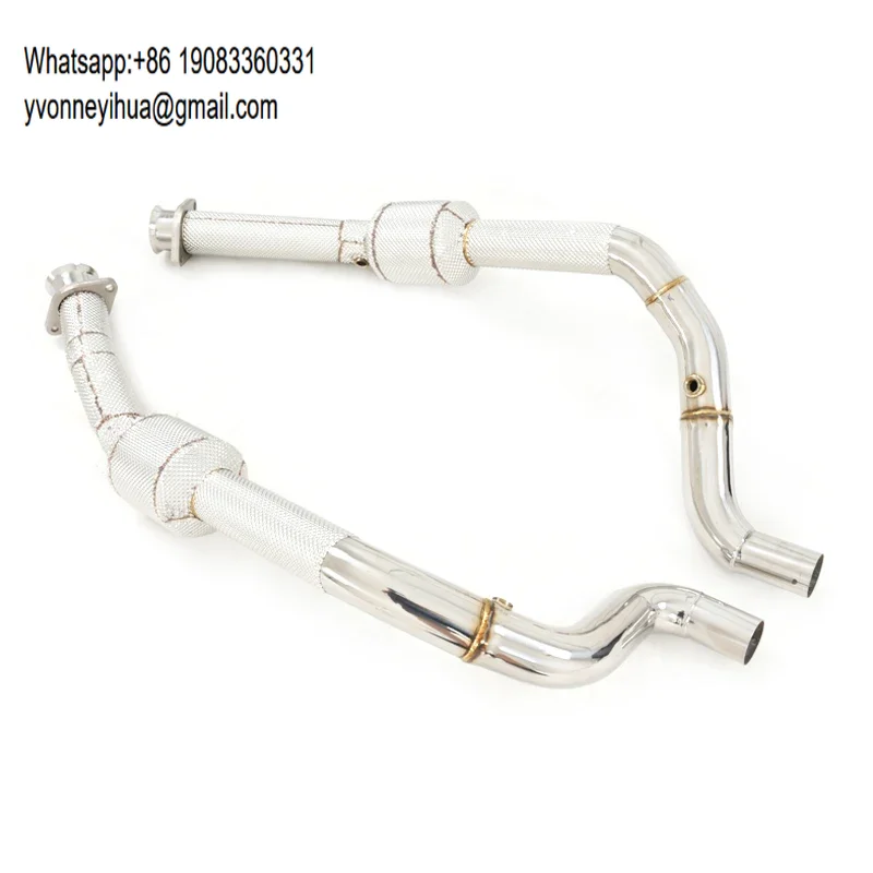 

Высокопроизводительный выхлопной патрубок (даунпайп) на заказ для Land Rover Range Rover Sport SVR 5.0 с катализатором, передние трубы коллектора