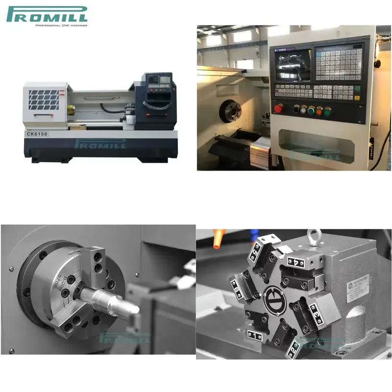 HCY Horizontal Flat Bed CNC Lathe Machine CK6150/1000 GSK/ Control Single Spindle Medium Digital Turning Machine