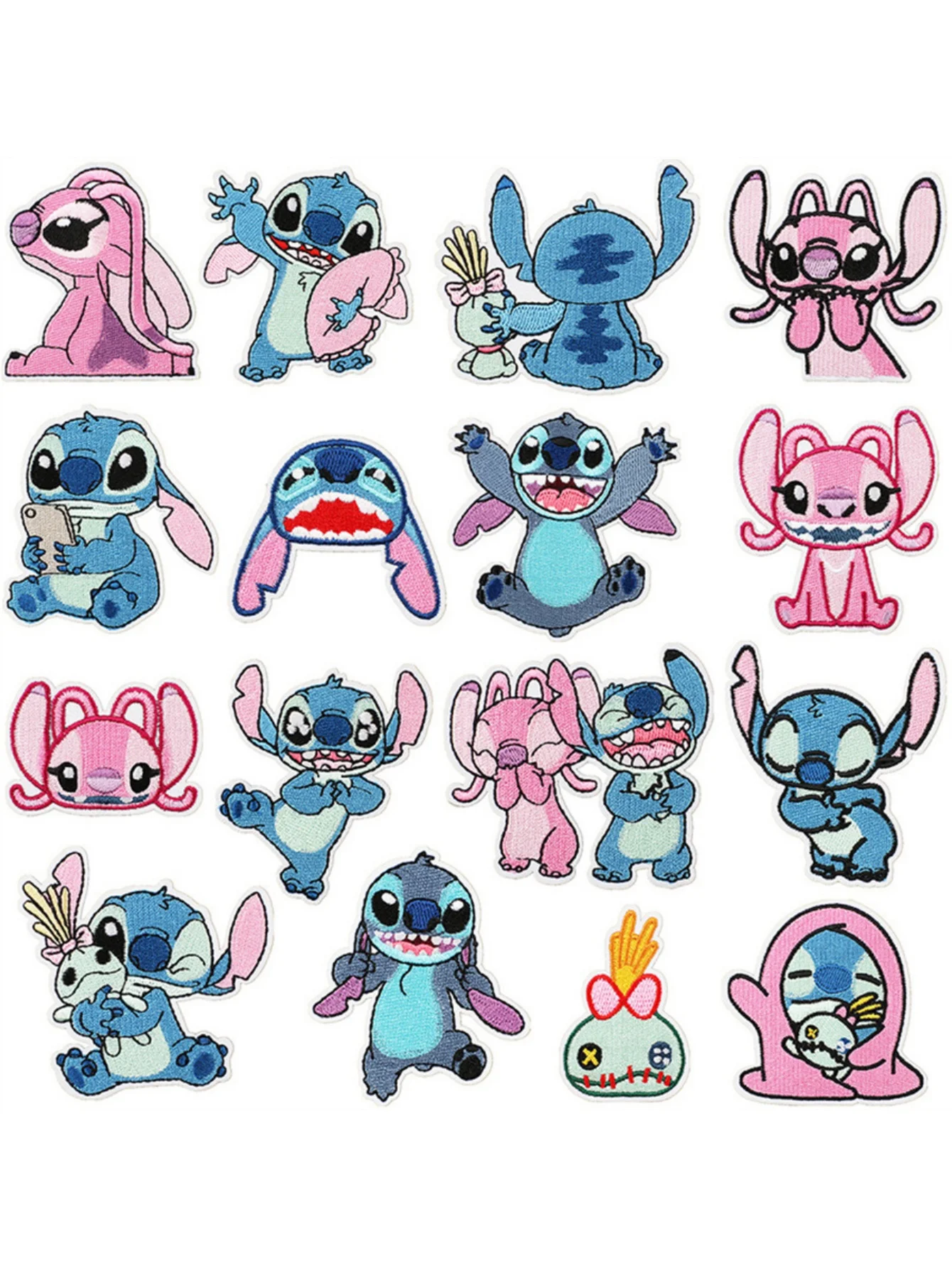 แพทช์ลายการ์ตูนสติทช์น่ารัก 1 ชิ้น สำหรับรีดติดเสื้อผ้า งานปัก DIY ป้ายติดเสื้อผ้าแบบรีดติด