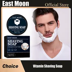 Vitamin Man Shaving Soap Keep Fresh Smooth Texture Foam Rich Effect Protect Gentle Clean Reducing Irritation Men Beard Care Soap