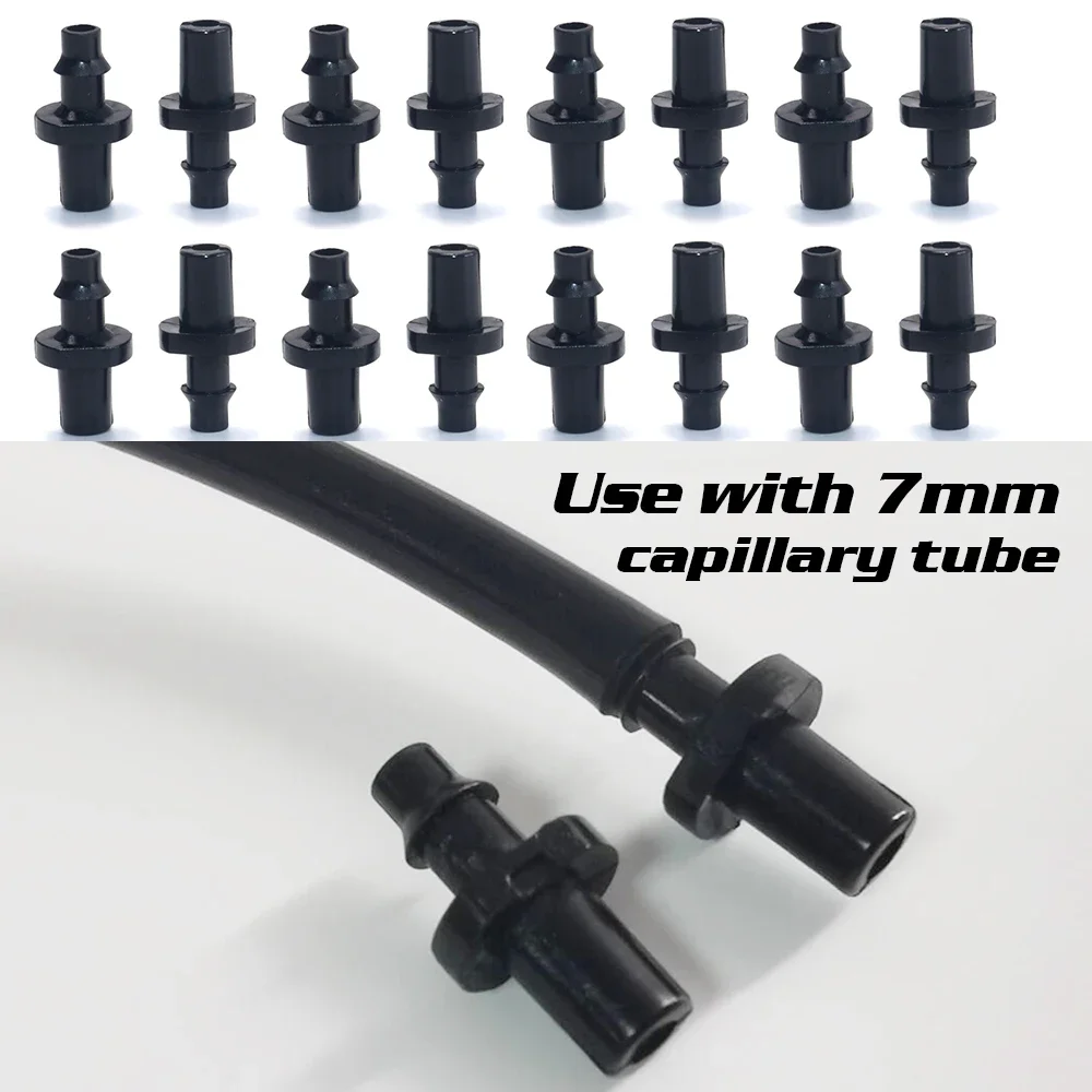 500 Conectores para Manguera de Jardín de 4/7mm, Accesorios de Riego por Goteo, Unión de Tubería, Conector de T en Espiga, Conector Cruzado, Conector Eng de 6mm de Tres Vías