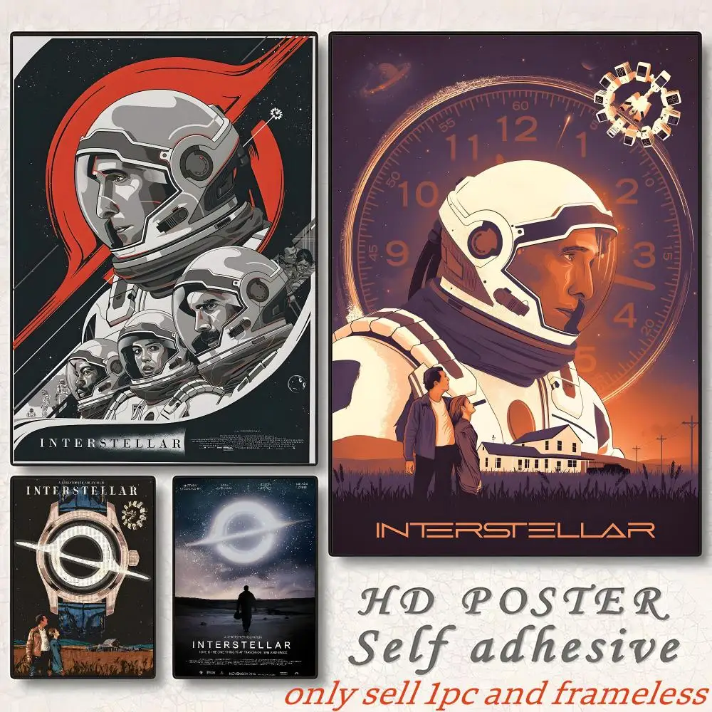 Classic Movies I-Interstellar Poster Gift with prints Home bedroom living room decoration promotion and display