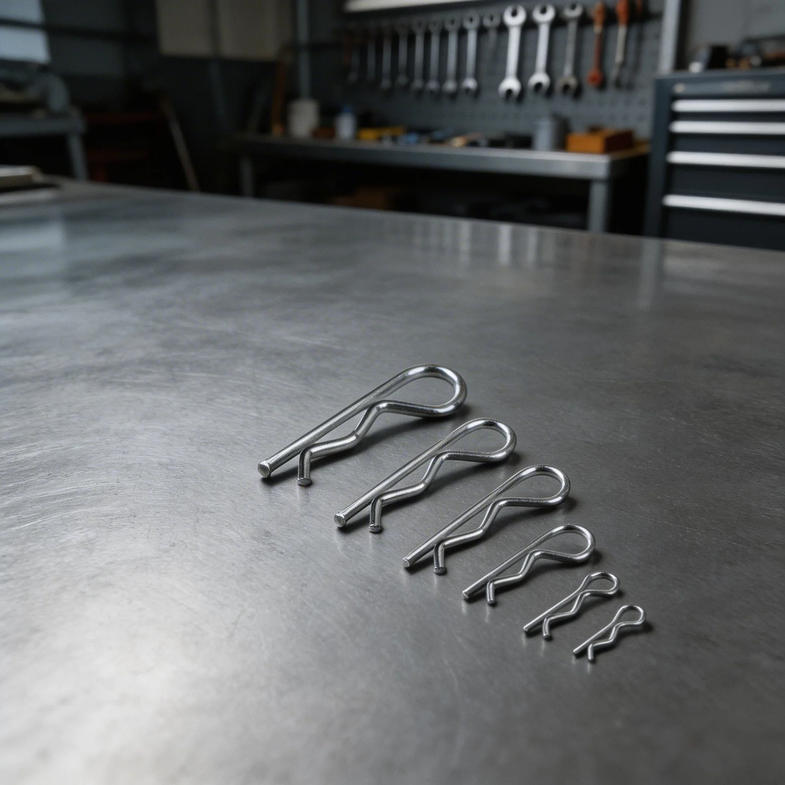 100pcs Multiple Size R-Type Cotter Pins Set R Type Spring Cotter Pin Wave Shape Split Clip Clamp Hair Tractor Pin For Car