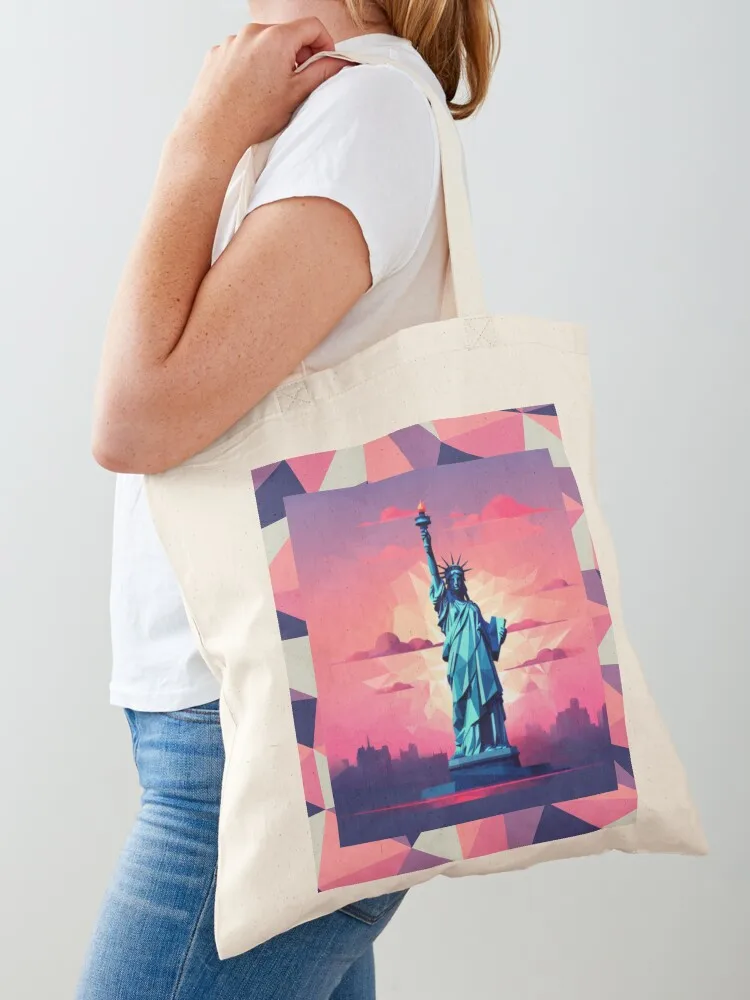

Lady Liberty Tote Bag tote bag women bag for beach custom bags custom fabric