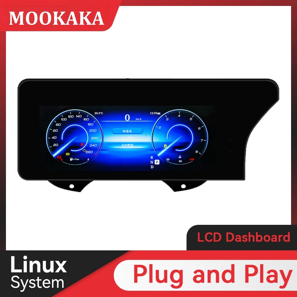 

12.3 inch QLED Screen Linux Car LCD Gauges Digital Cluster Instrument Virtual Cockpit For Mercedes Benz Vito W447 2015 - 2020