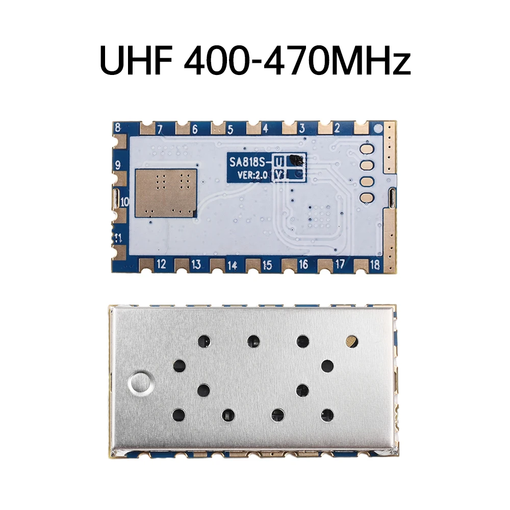 1 قطعة SA818S-U SA818S-V وحدة إرسال واستقبال الصوت VHF 134-174 ميجا هرتز UHF 400-480 ميجا هرتز 500 ميجا واط-1 واط 3-5 كجم وحدة تخاطب لاسلكية