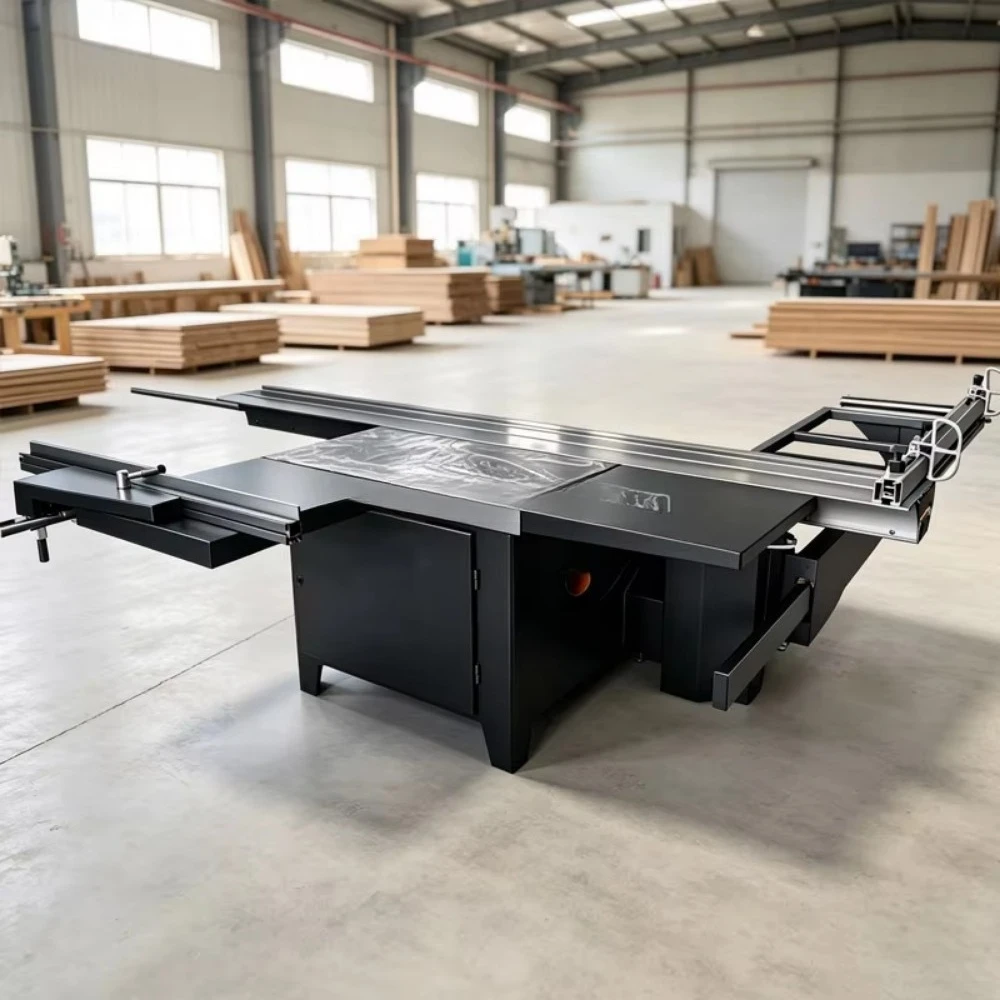 Woodworking High Precision Factory Panel Saw Sliding Table Saw Robust Rail Guide Parts Long Service Life Woodworking Equipment